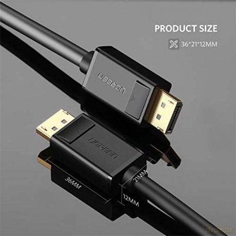 Ugreen kabel przewód DisplayPort - DisplayPort 3m czarny (DP102)