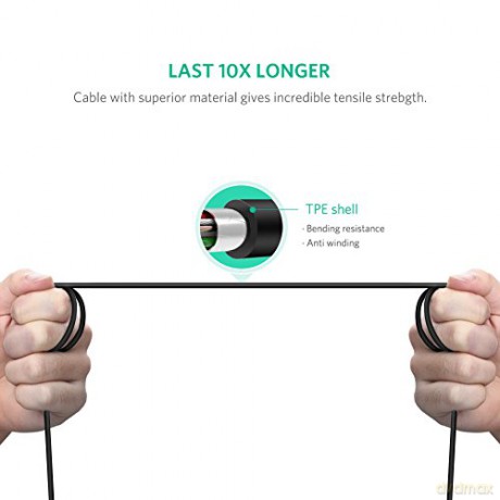 Ugreen kabel przewód do drukarki USB-C - USB-B 480Mb/s 2m czarny (US241)