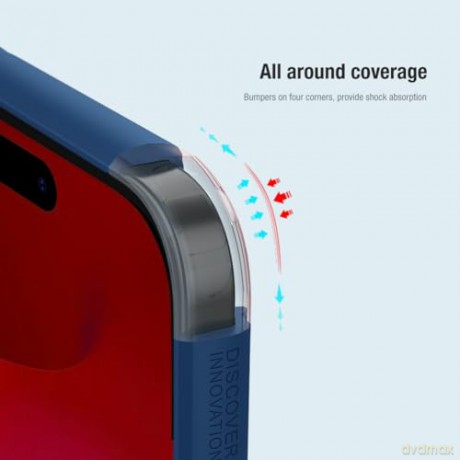 Wzmocnione etui do iPhone 15 Pro Max Nillkin Super Frosted Shield Pro - czarne