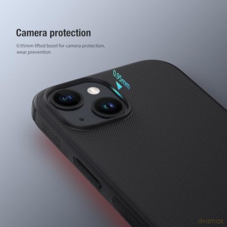 Wzmocnione etui Nillkin Super Frosted Shield Pro do iPhone 15 - czarne