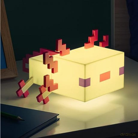 Minecraft Axolotl multicolor light (high: 13 cm) / lampka wielokolorowa Minecraft Axolotl (wysokość: 13 cm)
