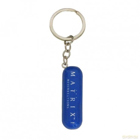 THE MATRIX (RED AND BLUE PILL) 3D KEYCHAIN / Brelok 3D Matrix - niebieska i czerwona pigułka