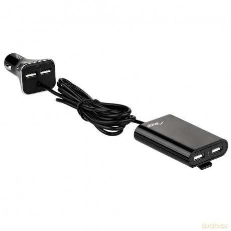 Akyga ładowarka samochodowa (12 V | 4 x USB | 9000 mA) AK-CH-10 czarna