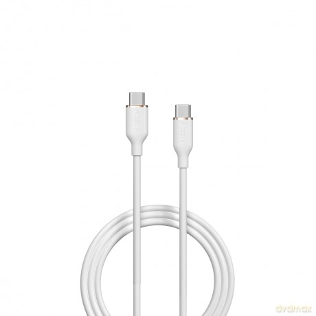 Devia kabel Jelly USB-C - USB-C 1,2 m 60W biały