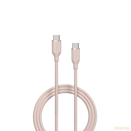 Devia kabel Jelly USB-C - USB-C 1,2 m 60W różowy