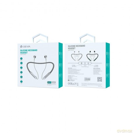 Devia słuchawki Bluetooth Smart 702-V2 douszne szaro-srebrne