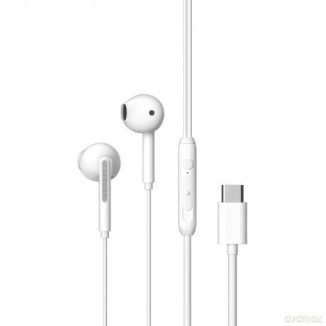 Devia słuchawki przewodowe Kintone A1 Digital USB-C douszne białe