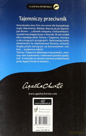 Tajemniczy przeciwnik - Agata Christie [KSIĄŻKA]