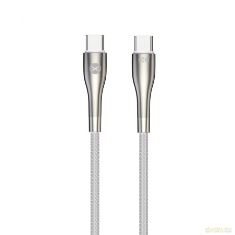 Forever kabel Sleek USB-C - USB-C 1,0 m 60W biały
