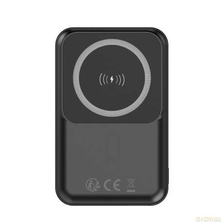 Forever power bank bezprzewodowy MATB-100 PD QC 22.5W 10000 mAh czarny magnetyczny