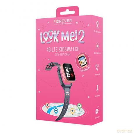 Forever Smartwatch GPS WiFi 4G Kids Look Me KW-510 różowy