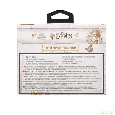 Harry Potter słuchawki bluetooth TWS Light-up Hogwarts