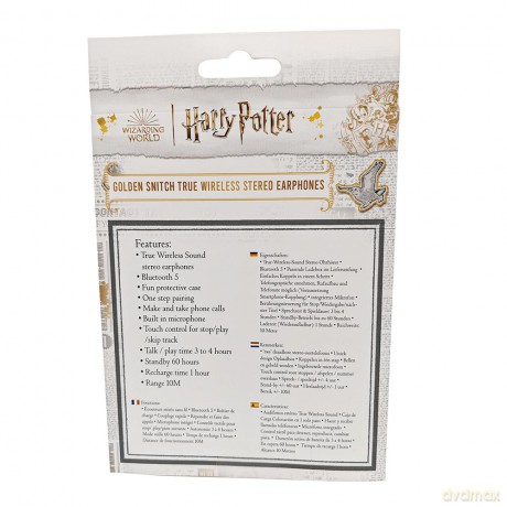 Harry Potter słuchawki bluetooth TWS Snitch