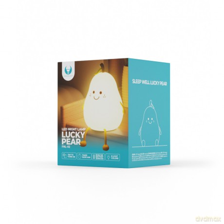 Lampka nocna LED WESOŁA GRUSZKA FNL-02 multikolor silikon Forever Light