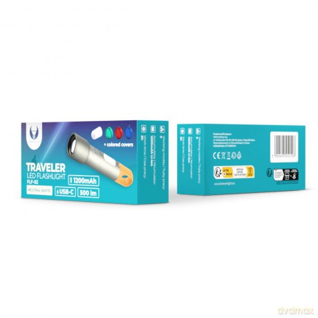 Latarka ręczna LED TRAVELER 1200mAh 500lm USB-C FLF-02 Forever Light