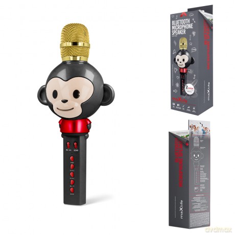 Maxlife mikrofon z głośnikiem Bluetooth Animal MX-100 czarny