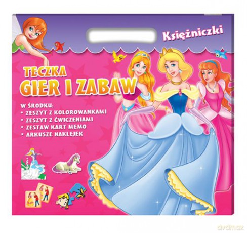 Teczka gier i zabaw. Księżniczki [KSIĄŻKA]