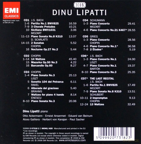Lipatti: Icon: Dinu Lipatti [7CD]