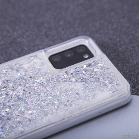Nakładka Liquid Sparkle TPU do Xiaomi Redmi Note 8 Pro srebrna