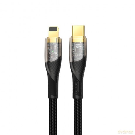 XO Clear kabel NB-Q223A USB-C - Lightning 1,0 m 27W czarny