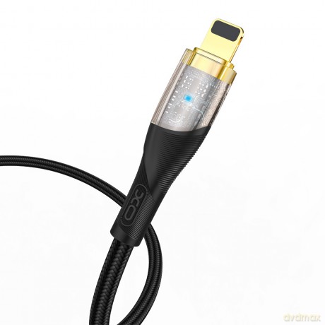 XO Clear kabel NB-Q223A USB-C - Lightning 1,0 m 27W czarny