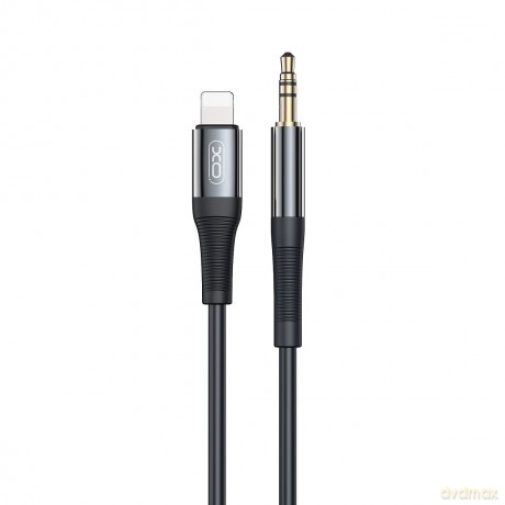 XO kabel audio NB-R193A jack 3,5mm - Lightning 1,0 m czarny
