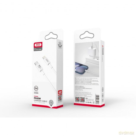 XO kabel NB-Q189B PD USB-C - Lightning 2,0m 20W biały