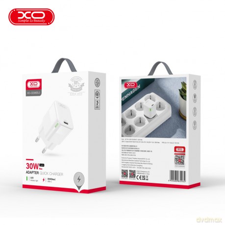 XO ładowarka sieciowa CE06 PD 30W 1x USB-C biała