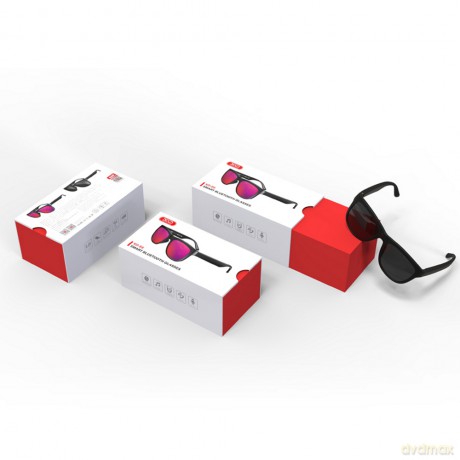 XO Okulary Bluetooth E6 przeciwsłoneczne czarne UV400
