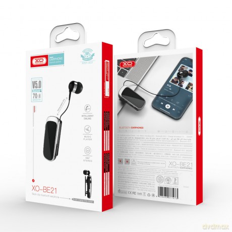 XO Słuchawka Bluetooth BE21 czarna