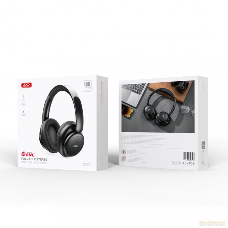 XO Słuchawki bluetooth BE40 czarne nauszne ANC