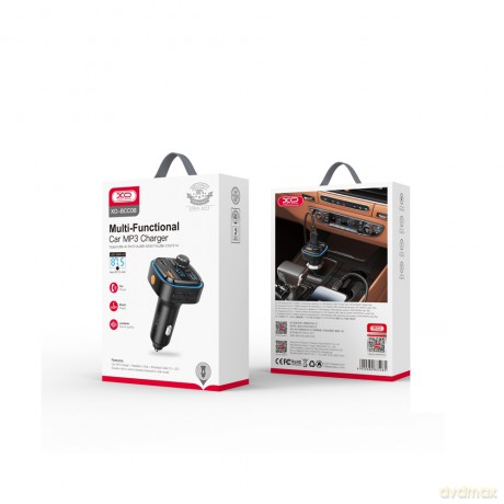XO transmiter FM BCC08 Bluetooth MP3 ładowarka samochodowa 3,1A czarna