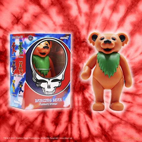 Grateful Dead: Grateful Dead - Dancing Bear (Ashbury Orange) Reaction Figure