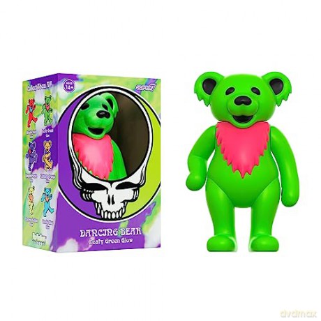 Grateful Dead: Grateful Dead - Dancing Bear Glow (Leafy Green) Reaction Figure