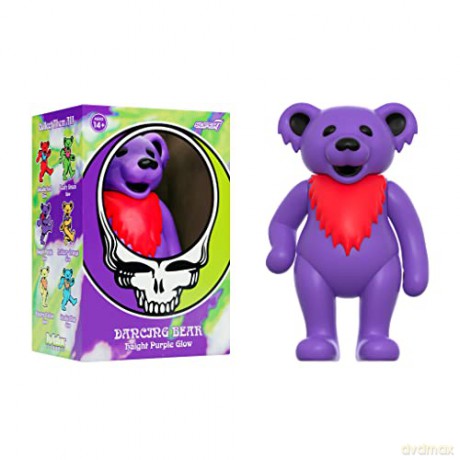 Grateful Dead: Grateful Dead - Dancing Bear Glow (Haight Purple) Reaction Figure