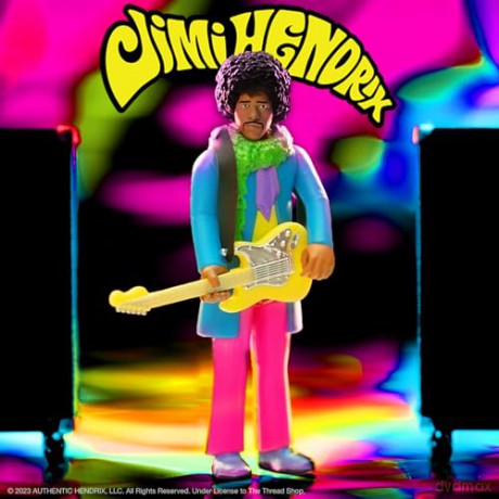 Jimi Hendrix: Jimi Hendrix Reaction Figures - Jimi Hendrix Blacklight (Are You Experienced)