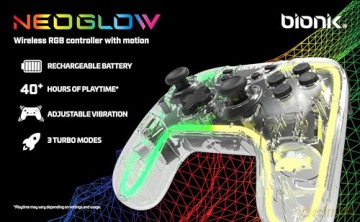 Bionik: Bionik Nintendo Switch Neoglow Wireless Rgb Controller