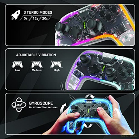 Bionik: Bionik Nintendo Switch Neoglow Wireless Rgb Controller