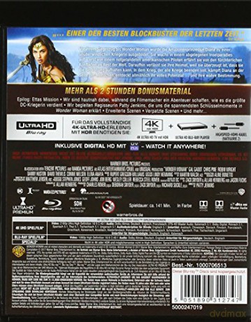 Wonder Woman [Blu-Ray 4K]+[Blu-Ray]