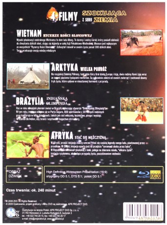 Szokująca Ziemia: Wietnam / Arktyka / Brazylia / Afryka [BOX] [4xBlu-Ray]