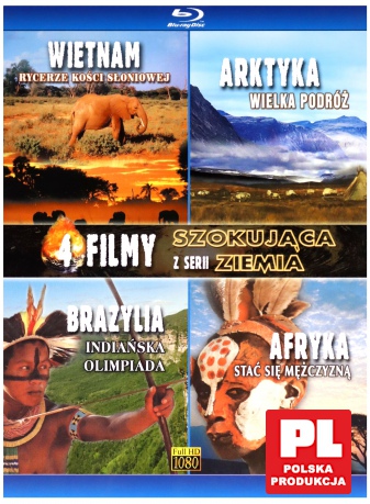 Szokująca Ziemia: Wietnam / Arktyka / Brazylia / Afryka [BOX] [4xBlu-Ray]