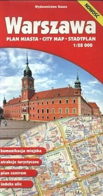 Warszawa. Plan miasta 1:28 000 [KSIĄŻKA]