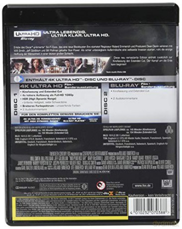 Independence Day (Dzień Niepodległości) [Blu-Ray 4K]+[Blu-Ray]