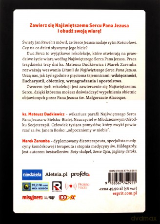 Dwa Serca. Rekolekcje zawierzenia Najświętszemu Sercu Pana Jezusa - Marek Dudkiewicz, Marek Zaremba [KSIĄŻKA]