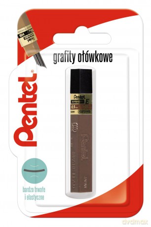 Grafity Hi-Polymer 0,3mm twardość HB blister