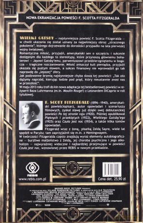 Wielki Gatsby - F. Scott Fitzgerald [KSIĄŻKA]