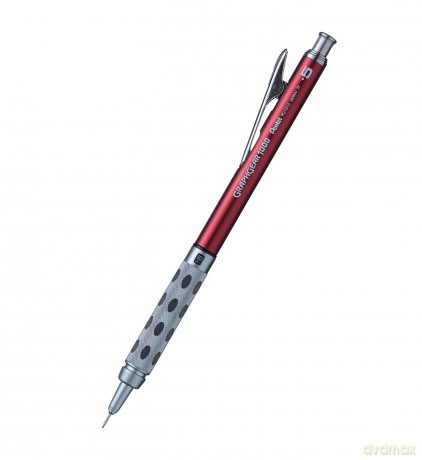 Ołówek automatyczny 0,5 mm Graphear PG1015C-B czerwony