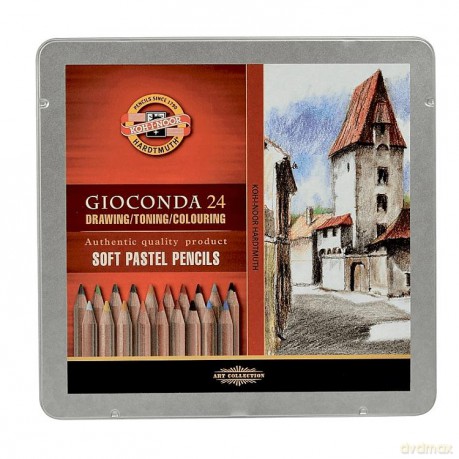 Pastele suche Koh-i-Noor 8828/24 gioconda kaseta metalowa hl