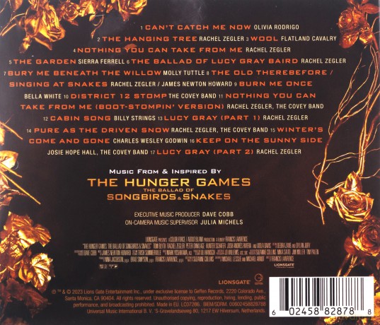 The Hunger Games: The Ballad Of Songbirds & Snakes [CD]