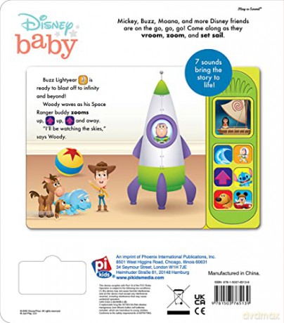 Disney Baby Friends On The Go Sound Book - Pi Kids [KSIĄŻKA]